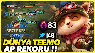 1481 YETENEK GÜCÜ !! TEEMO DÜNYA REKORU !! 83 KARAHASAT 4 DAĞ EJDERİ !! TEEMO ORMAN | Ogün Demirci