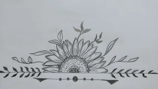 how to draw a sunflower।।  creative arts.