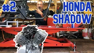 Honda Shadow Bobber Ep2 :  DÉMONTAGE & DÉPOSE DU MOTEUR