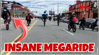 Biggest Mini Ebike Rideout In Philly. Razors and Surrons Takeover.