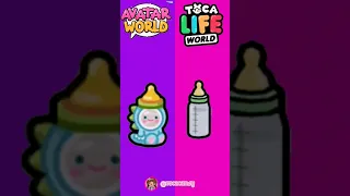 avatar world X Toca boca baby items #games #shorts