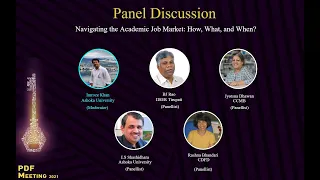 Navigating the Academic Job Market: How, What, and When? | PDF Meeting 2021