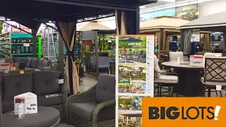 BIG LOTS PATIO FURNITURE CHAIRS SOFAS COUCHES HOME DECOR SHOP WITH ME SHOPPING STORE WALK THROUGH 4K