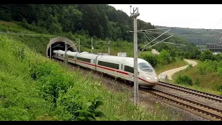 ICE 3 300 km/h - Sonic Boom With German ICE Train - Tunnelknall  - Sound
