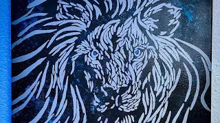 Lion Head Painting