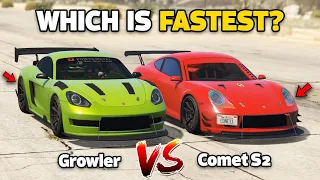 GTA 5 ONLINE - GROWLER VS COMET S2 (WHICH IS FASTEST?) | NEW FASTEST CAR?