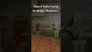 POV: Youre Fighting a Skeleton in Minecraft #shorts #minecraft