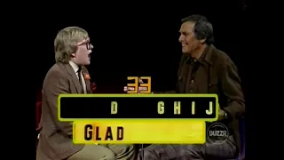 Password Plus (#219):  November 7, 1979  (Sandy vs. David;  3 puzzles solved on the first clue!)