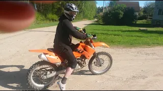 Ktm 525 sx Test drive.