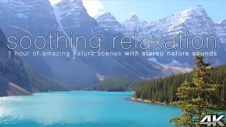 "SOOTHING RELAXATION" 200+ Amazing Nature Scenes in 4K  (w/Pure Nature Sounds) Ambient Film