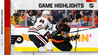 Blackhawks @ Flyers 3/5 | NHL Highlights 2022