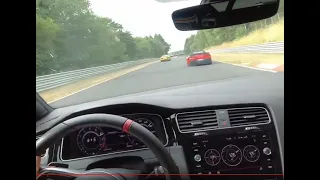 Golf GTI TCR Chasing Audi R8 @Raudinator and Corvette