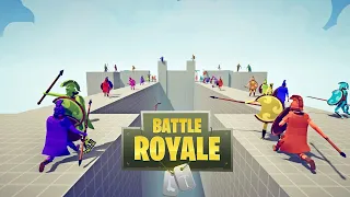 BATTLE ROYALE ON CASTLE WITH ARCHER TOWERS - Totally Accurate Battle Simulator TABS