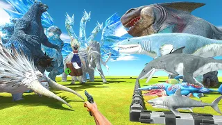 FPS Avatar Rescues King Shark Evolution and Fights Ice Monsters - Animal Revolt Battle Simulator