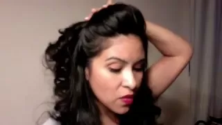 Pinup hair do in a hurry