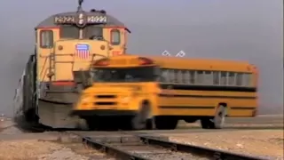 School Bus Train Crash. Otto's tips for the school bus driver.