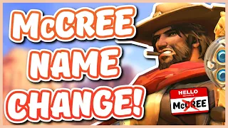 BLIZZARD CHANGING McCREE'S NAME IN OVERWATCH