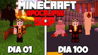 SOBREVIVI 100 DIAS EM UM APOCALIPSE SCP NO MINECRAFT HARDCORE