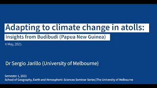 Adapting to climate change in the atolls: Insights from Budibudi (Papua New Guinea)
