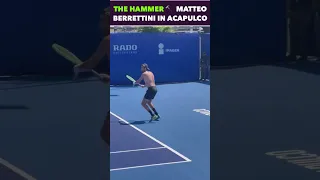 MATTEO BERRETTINI PRACTICE IN ACAPULCO #tennis #shorts