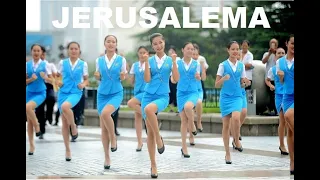 JERUSALEMA Flash Dance 400 Stewardess Flight Attendant Students Jinan City Shandong China 山东济南 踩踩踩快闪