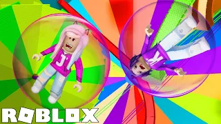 We're stuck inside a marble! | Roblox: Mega Marble Run Pit