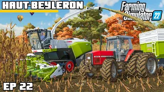 MAIZE SILAGE DIDN'T GO TO PLAN | Farming Simulator 22 - Haut-Beyleron | Episode 22