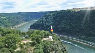 St.Goarshausen, Loreley und die Goethe in 4K