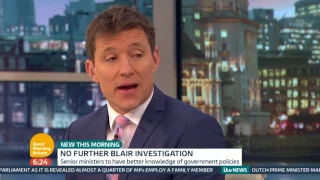 Tony Blair to Face No Further Investigation | Good Morning Britain