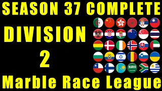 Marble Race League Season 37 Division 2 Complete Race / Marble Race King