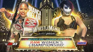 Asuka v.s. Bianca Belair WWE Raw Womens Championship | Wrestlemania 39