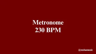 Metronome 230 BPM