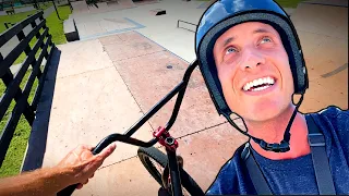 BMX Riding With GoPro POV at Hidden Skatepark!