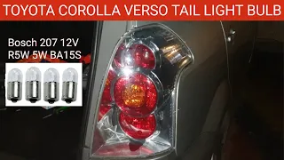 How to Change the Tail Light Bulb on Toyota Corolla Verso || Toyota Corolla Verso Tail Light Bulb