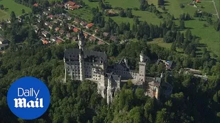 Amazing drone video of German castle that inspired Walt Disney - Daily Mail