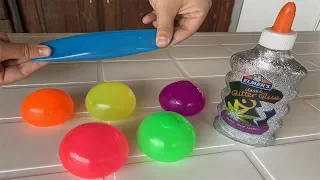 CORTANDO BOLAS COLORIDAS SUPER SATISFATÓRIAS E VIRANDO SLIME!!