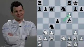 How Did Magnus Carlsen React on Wang Hao's Queen Sacrifice in Candidates?