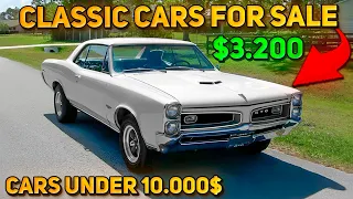 22 Impressive Classic Cars Under $10,000 Available on Craigslist Marketplace! Budget Classic Cars!