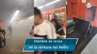 Se separa convoy en Línea 7 del Metro y desalojan a usuarios