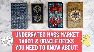 THE MOST UNDERRATED MASS MARKET TAROT & ORACLE DECKS (HIDDEN GEMS 🚨)EP.1