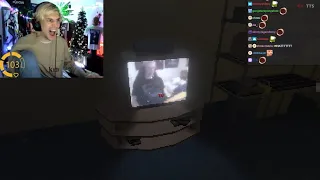 xQc Finds Himself on the TV...
