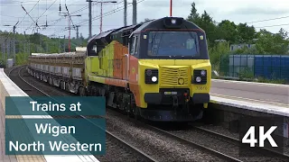 Trains at Wigan North Western (Feat Speed Record attempt) | 17/6/21 | 4K