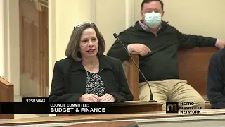 01/31/22 Council Committees: Budget and Finance