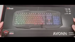 Trust GXT 830-RW Avonn Gaming Keyboard Unboxing/Review