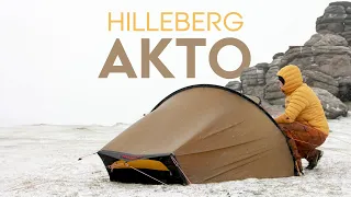 In the Snow With the Hilleberg Akto!
