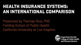 Health insurance systems: An international comparison