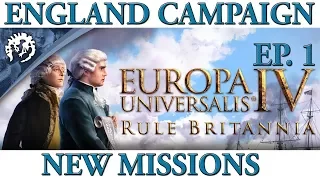 LET'S PLAY EU4 RULE BRITANNIA: Let's Play England's NEW MISSIONS & Levy The Troops | 1444-1446