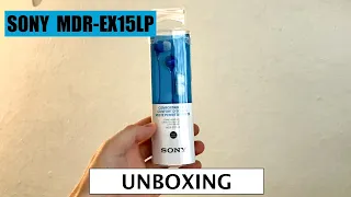 SONY MDR EX15LP - In-ear Headphones Blue - Unboxing