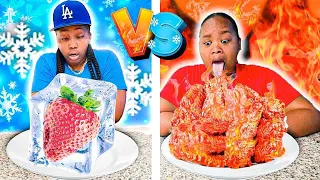 HOT VS COLD FOOD CHALLENGE