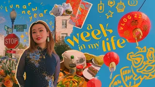 a week in my life // lunar new year, in-person college classes, and memories with friends (vlog)